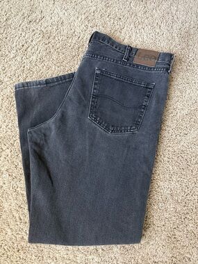Lee Men’s Black jeans size 40*30 Regular fit Straight